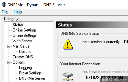 Affordable dynamic DNS service puts you in control of the Internet - Screenshot of DNS4Me