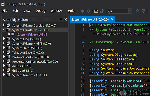 dnSpy Screenshot