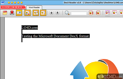 DocX Reader screenshot