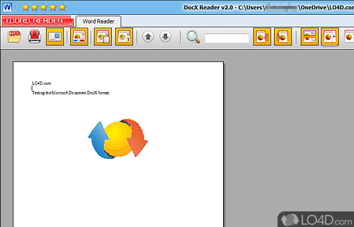 DocX Reader screenshot