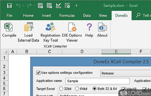 DoneEx XCell Compiler Screenshot