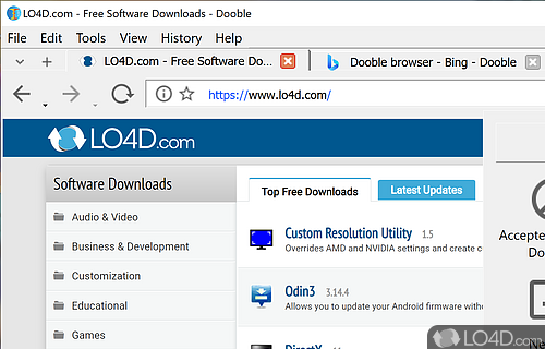 Dooble Browser screenshot
