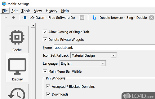 Dooble Browser screenshot