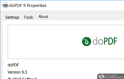 Will convert any printable file or document into PDF format - Screenshot of doPDF