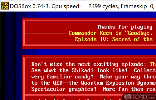 Run MS-DOS classics - Screenshot of DOSBox
