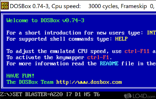 Download and Play MS-DOS games via DOSBox games emulator 