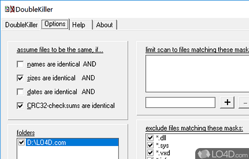 Search and delete duplicate files - Screenshot of DoubleKiller