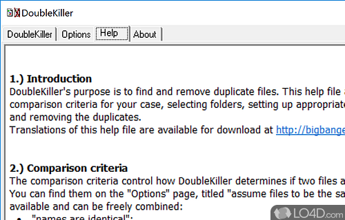 A free Software utilities program for Windows - Screenshot of DoubleKiller