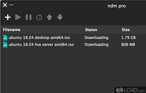 Screenshot of Download Ninja - User interface