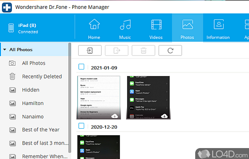 Wondershare Dr.Fone Toolkit for iOS - Screenshot of Dr. Fone Toolkit for iOS