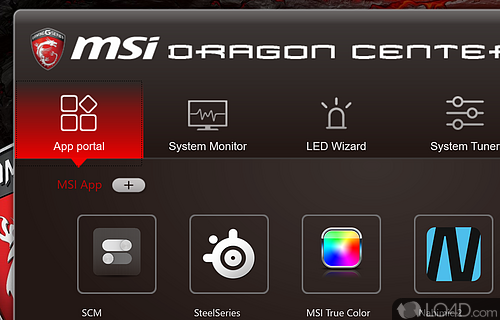 Provides you with detailed information about your system - Screenshot of MSI Dragon Center