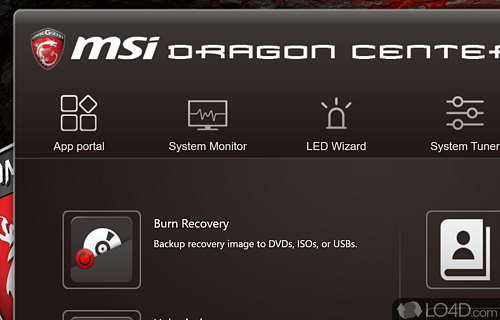 1 Click Gaming Mode optimizes all you need for smooth gaming - Screenshot of MSI Dragon Center