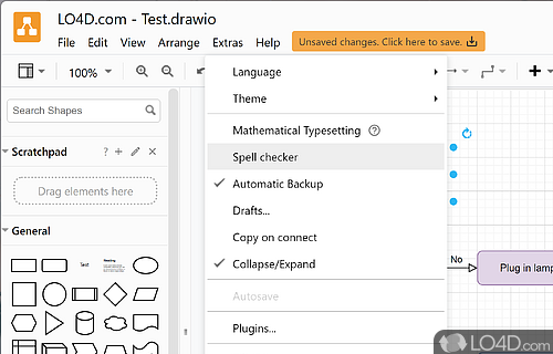 Create diagrams on Windows PCs - Screenshot of draw.io Desktop