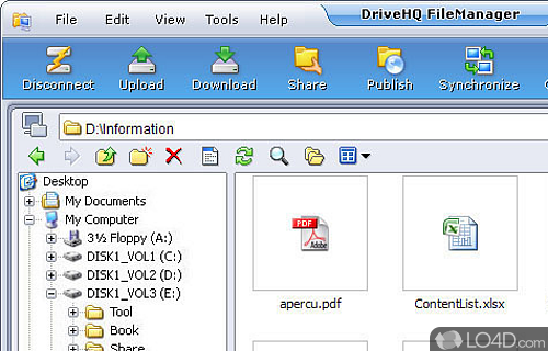 DriveHQ FileManager Screenshot