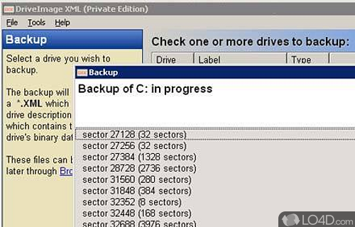 DriveImage XML Screenshot