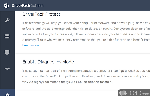 “drivers only” - Screenshot of DriverPack Solution