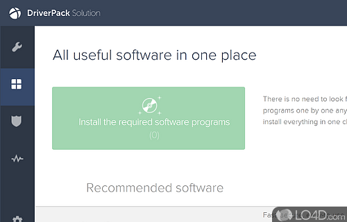 Free driver maintenance software - Screenshot of DriverPack Solution