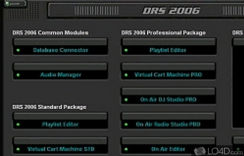 Screenshot of DRS 2006 - User interface