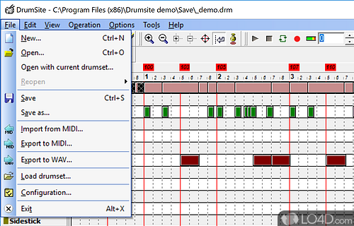 Drumsite screenshot