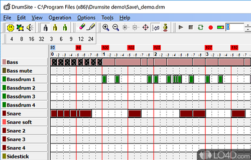 Realistic drums creation tool, supports multiple samples per instrument - Screenshot of Drumsite