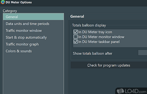 Graphically control transfer velocity - Screenshot of DU Meter