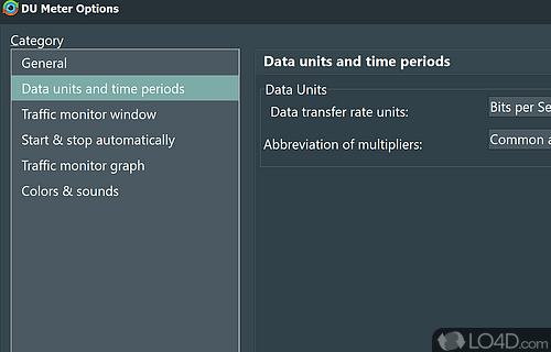 Extensive logging - Screenshot of DU Meter