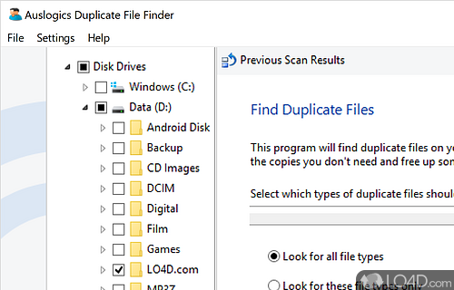 Duplicate File Finder Screenshot