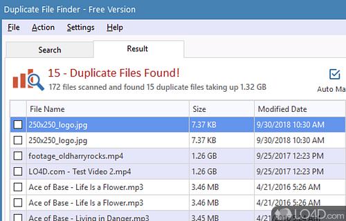 Duplicate Finder Screenshot