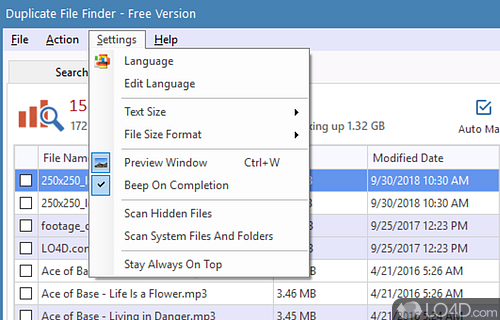 Free up space and clear out clutter - Screenshot of Duplicate Finder