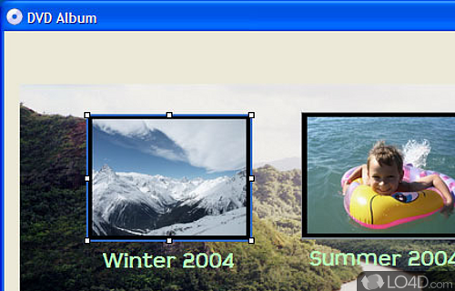 Screenshot of DVD Album - Utility for burning video DVD discs with menu from several DVD