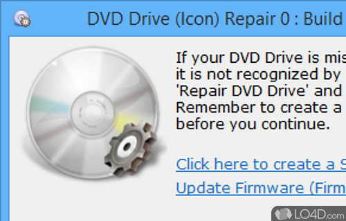 Screenshot of DVD Drive (icon) Repair - Restore DVD drive icon if it is missing for various reasons
