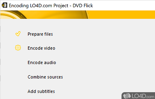 Video editing - Screenshot of DVD Flick