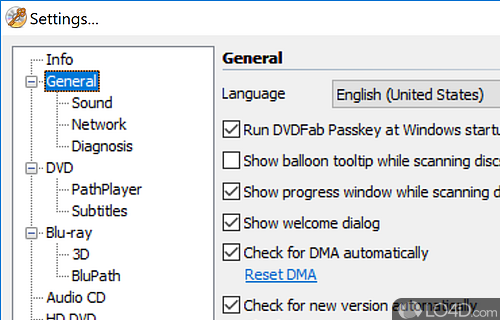 Useful app that helps you remove protections from your DVDs and Blu-rays - Screenshot of DVDFab Passkey Lite