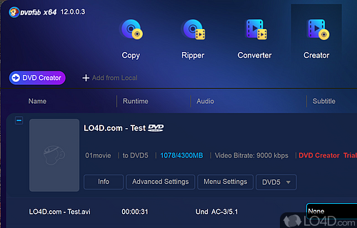 DVDFab Screenshot