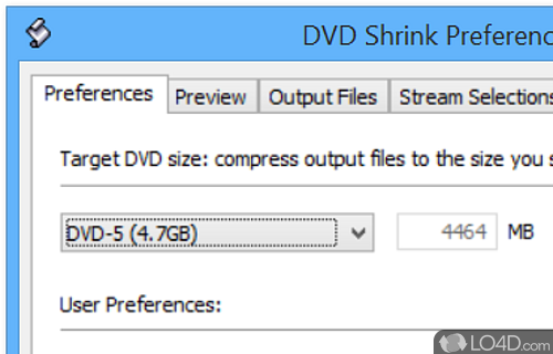Multiple DVD content operations to perform - Screenshot of DVD Shrink