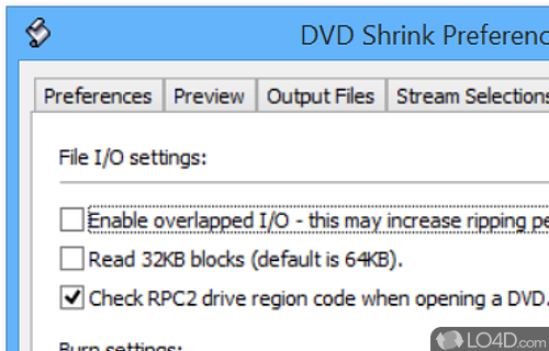 DVD Burning Software - Screenshot of DVD Shrink
