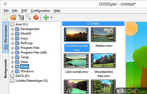 DVDStyler Screenshot