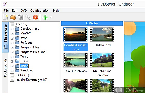 DVDStyler Portable Screenshot