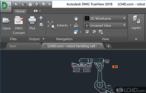 Stand-alone DWG viewer that can open and view AutoCAD drawings - Screenshot of DWG TrueView