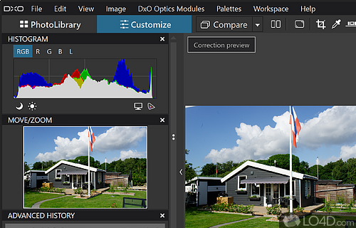 Enhanced RAW photo processing tool - Screenshot of DxO PhotoLab