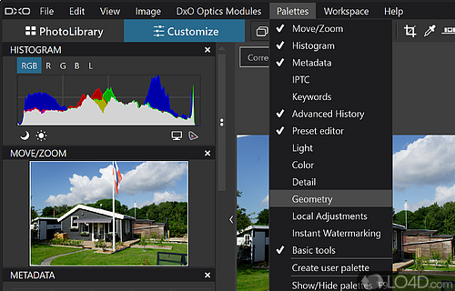 Heavy customization - Screenshot of DxO PhotoLab