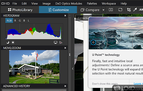 Image editing software - Screenshot of DxO PhotoLab