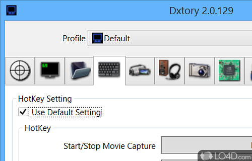 Record audio and video from movies - Screenshot of Dxtory