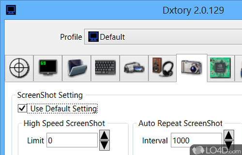 Movie capture tool - Screenshot of Dxtory