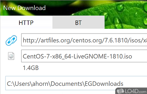 Faster file transfer and advanced options - Screenshot of EagleGet