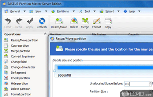 EaseUS Partition Master Home Edition Screenshot