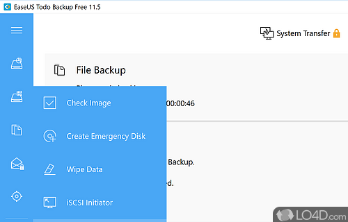 Protect your files for free - Screenshot of EaseUS Todo Backup Free