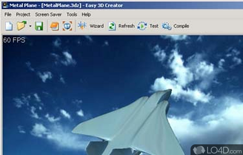 Screenshot of Easy 3D Creator - Create stunning 3D screen savers in a few minutes with no programming