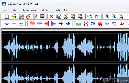 Comes packed with many editing capabilities, special effects, recording options - Screenshot of Easy Audio Editor