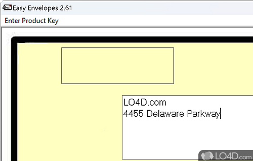 Prepare envelopes for printing fast and easy using this tool with basic and settings for writing contact information - Screenshot of Easy Envelopes